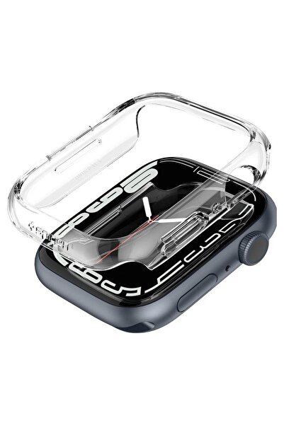 Spigen Θήκη Λεπτής Εφαρμογής συμβατή με Apple Watch 7/8 45mm Κρυστάλλινη Διαφ...