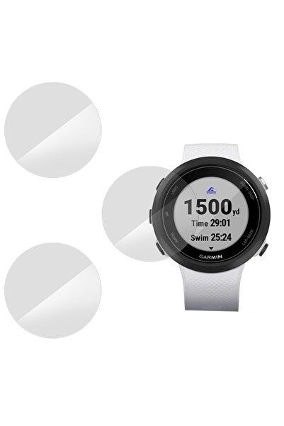 SILKASE Σετ 3 Φιλμ Σιλικόνης Πλήρους Κάλυψης Οθόνης Garmin Swim 2 (42mm), Lucios