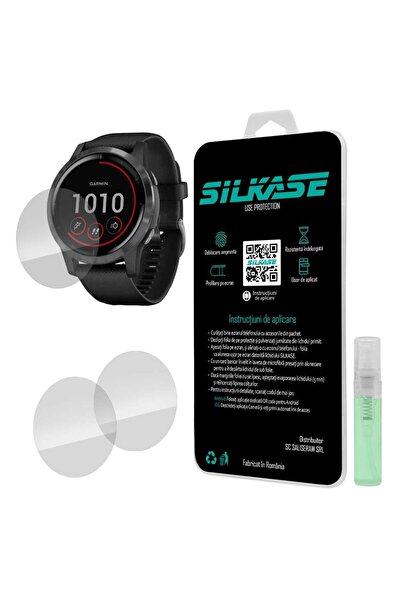SILKASE Σετ 3 Φιλμ Σιλικόνης Πλήρους Κάλυψης Οθόνης Garmin Vivoactive 3 (43mm...