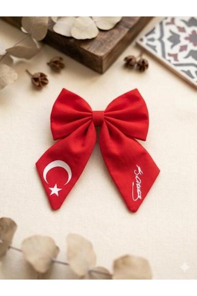 babito store Women's and Children's Long Length Moon Star and Atatürk Signature Bow Automatic Buckle Special for 23 April 19 May