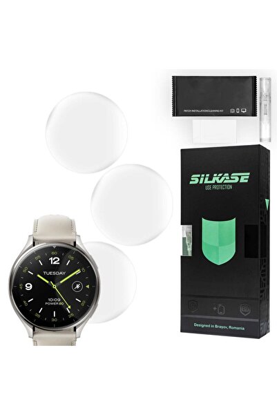 SILKASE Σετ 3 Φιλμ Σιλικόνης Πλήρους Κάλυψης για Xiaomi Watch 2 (46mm - 1.43 ...