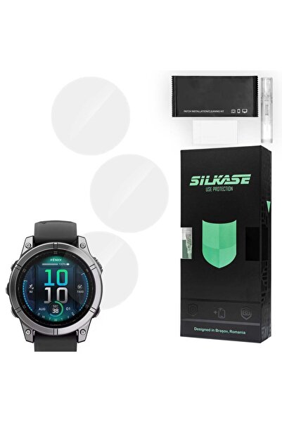 SILKASE Σετ 3 Φιλμ Σιλικόνης Πλήρους Κάλυψης Οθόνης Garmin Fenix E (47mm - 1....