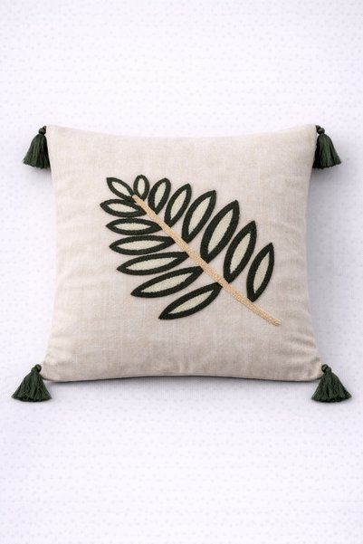 Home Modern Punch Embroidered 2-Piece Throw Pillow Cover 43X43 Decorative