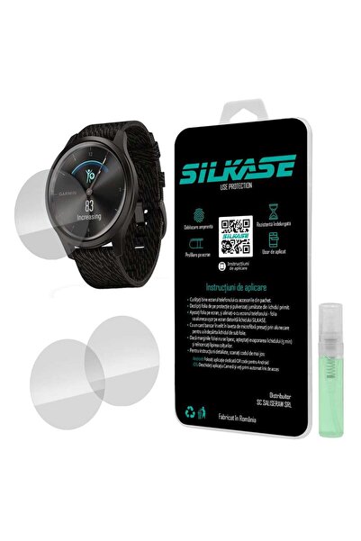 SILKASE Σετ 3 Φιλμ Σιλικόνης Πλήρους Κάλυψης Οθόνης Garmin Vivomove Style (42...