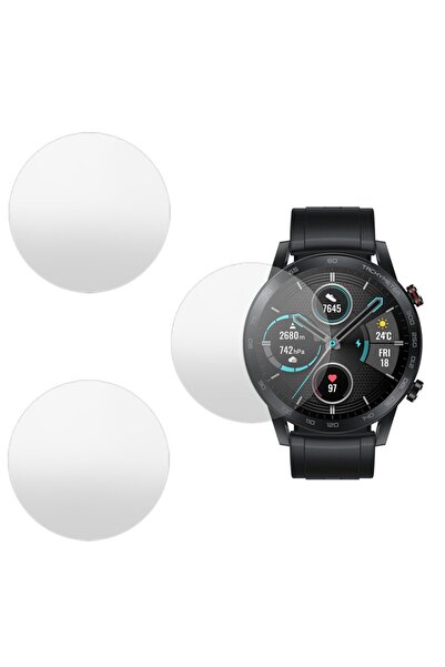 SILKASE Σετ 3 Φιλμ Σιλικόνης Πλήρους Κάλυψης για Honor Watch Magic (46mm), Ματ