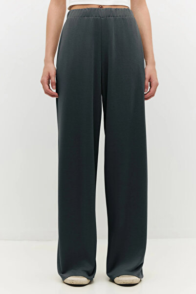 No Matter What Relaxed Fit Wide Leg Pants with Elastic Waistband