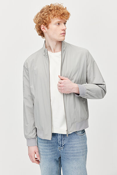 PAULMARK Ανδρικό παλτό με ίσια γραμμή και διπλό φερμουάρ