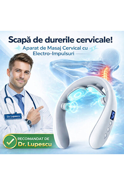 RelaxU Aparat cervical cu impulsuri electromagnetice RelaXu, Intrare USB, Fas...