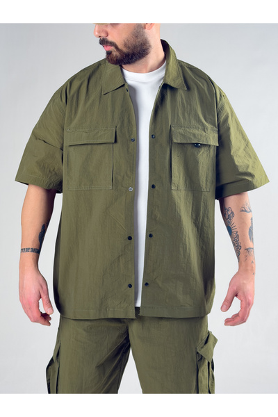 COCOPELLI Ανδρική ομάδα αλεξιπτωτιστών χακί υπερμεγέθους COC3082