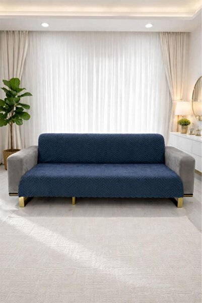 Çeyiz Diyarı Κάλυμμα καναπέ Teddy Wellsoft 170x215 εκ. Ίντιγκο