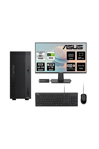 ASUS Expertcenter D501MER i7 14700 RTX 3050 48GB RAM 4TB SSD 27" FHD FreeDOS ...