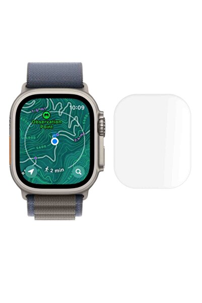 SILKASE Σετ 3 Φιλμ Σιλικόνης Πλήρους Κάλυψης Οθόνης για Apple Watch Ultra 3/2...