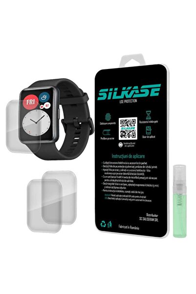 SILKASE Σετ 3 Φιλμ Σιλικόνης Πλήρους Κάλυψης για Huawei Watch Fit (46x30mm), ...