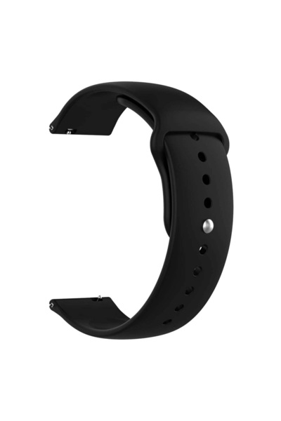 SILKASE Λουράκι Smartwatch από Υγρή Σιλικόνη (22mm), Μαύρο