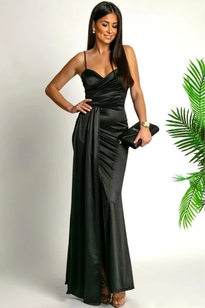 ADAMODA.RO Μακρύ φόρεμα με τιράντες