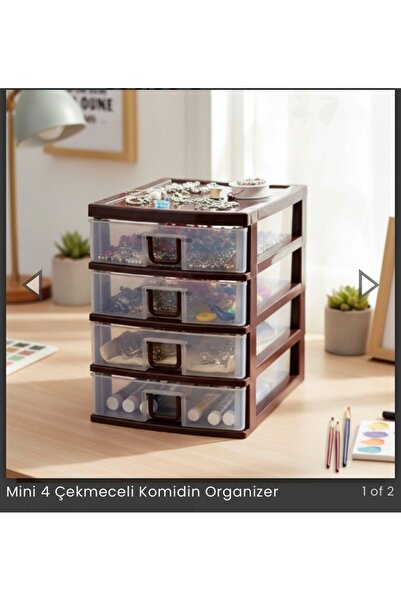 TR Mini 4 Çekmeceli Komidin Organizer