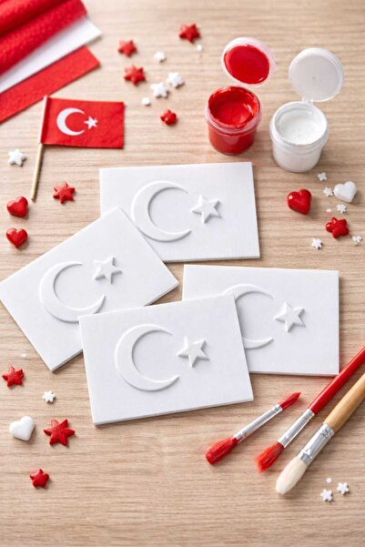 ALPİX 3D 3D TÜRK BAYRAGI BOYAMA FİGÜRÜ