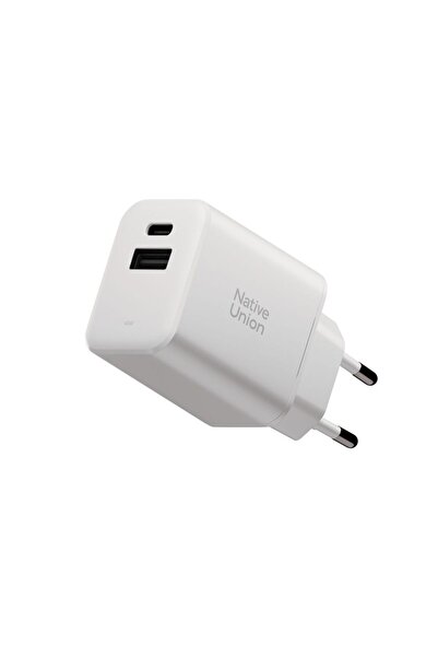 Native Union Incarcator rapid de retea GaN PD 45W (2 porturi), alb