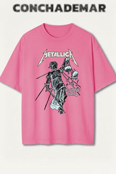 Vordevia Μέταλλικα με τύπωμα Πρέμιουμ oversized Βαμβάκι lu T-shirt