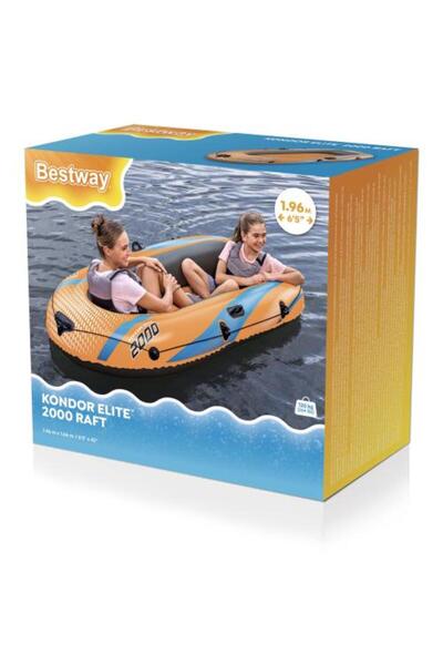 BESTWAY Kondor Elite 2000 Raft – 1.96 m × 1.06 m