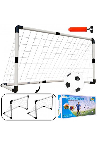 MalPlay Set complet fotbal pentru copii 2in1, include poarta mare si 2 porti ...