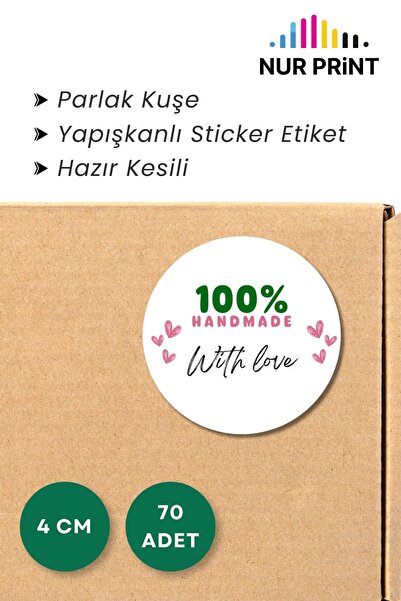 Nur Print Adhesive Sticker, Round Sticker Label Diameter 4 Cm, Glossy Finish ...