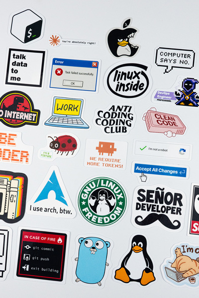 Baprile Software Developer Laptop Sticker Pack 27 Pieces High Quality Waterproof Developer Thermos Phone Sticker Set