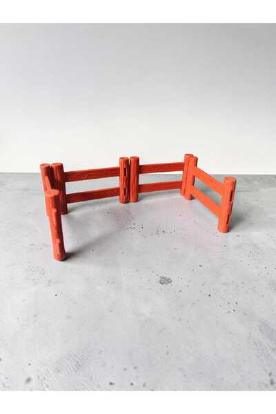 Hureggo vintage 4 parça mini plastik maket çit & 7.5 cm x 4 adet
