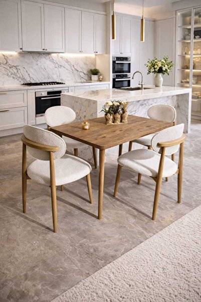 RİGATO ferramente 4 Kişilik Modern Mutfak Masası Takımı | Şık Salon ve Mutfak...