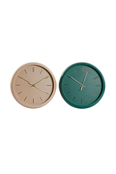 Home Esprit Σετ 2 ρολογιών τοίχου, Home Esprit, PVC, ματ φινίρισμα, 30 x 4 x ...