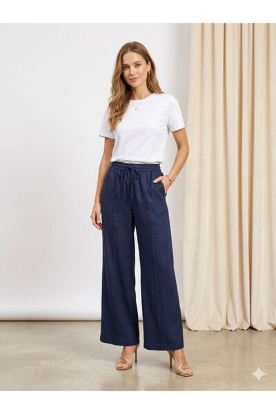 Volans Moda 0036520 Wide-Leg Cropped Pants