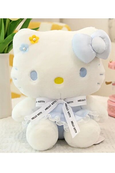 SHOP LIKE A PRO Jucarie plus Hello Kitty 40 cm, pisica de plus cu rochita, mo...
