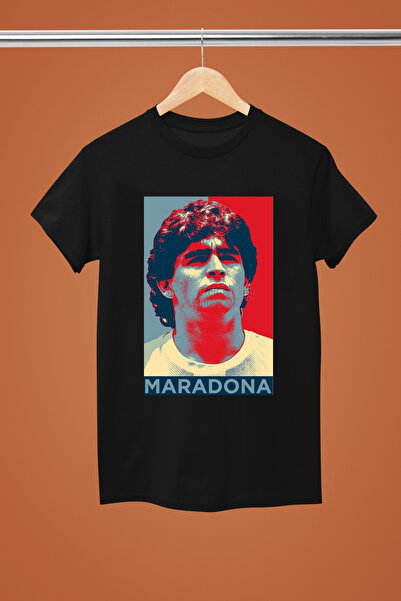 MAGORS Μαραντόνα Ντιέγκο Αρμάντο Βαμβάκι Τυπωμένο Κοντομάνικο Μπλουζάκι Κανον...