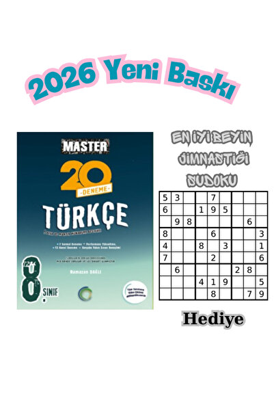 Okyanus Yayıncılık Okyanus 8.Sınıf Master Türkçe Denemesi - 20 Deneme - 2026 ...