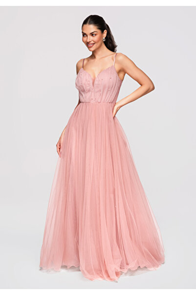 Larica OMBRE Women's Elegant Maxi Dress LA-OM-DLR334 Pink