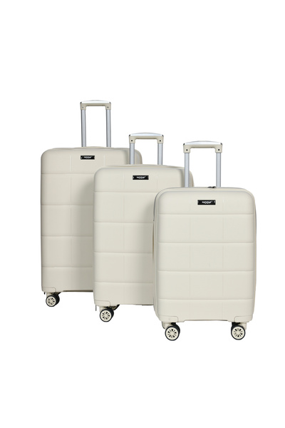 Moda Çanta MODA PP 3'LÜ SİLİKON VALİZ SETİ MV-23 BEYAZ