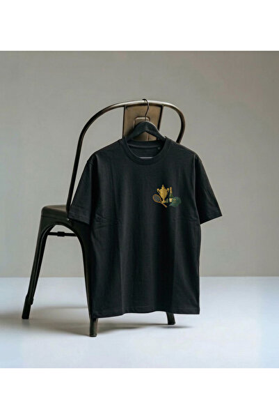 LORVEX Ψηφιακό μπλουζάκι με πλαϊνή στάμπα Unisex Oversize για ενήλικες Βαμβακ...