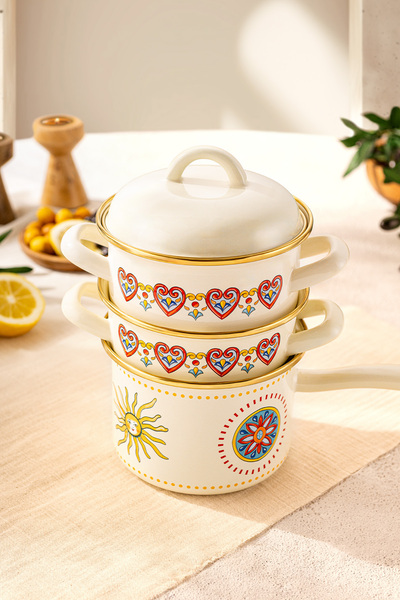 Emsan Solemar Emaye Midi Set 14 cm
