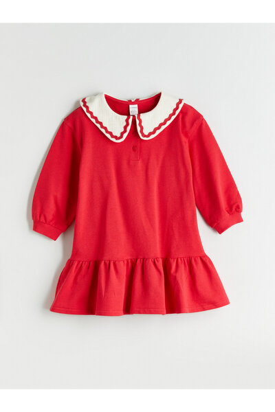 LC Waikiki Rochie de fete cu guler Peter Pan, cu fir dublu
