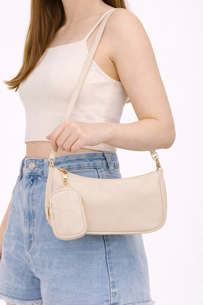 kikiriktekstil 10873 Γυναικεία τσάντα με μακρύ λουράκι και εξαιρετικά μικρή τ...