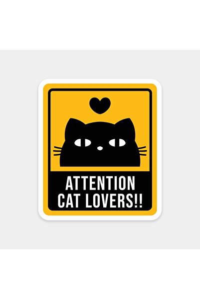 The Sticker Story. ملصق تنبيه لمحبي القطط