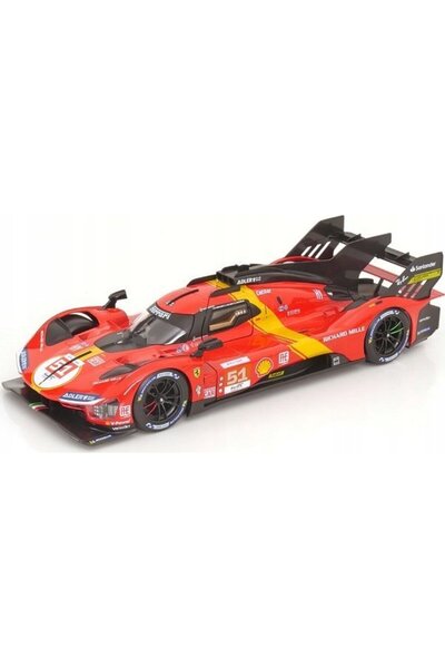 BBURAGO Ferrari Racing 499P LMH Roșu # 51 1:18