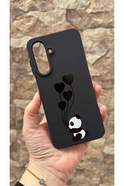 Vip Case Samsung Galaxy A26 Uyumlu Kalpli Panda Desenli Silikon Darbe Emici K...