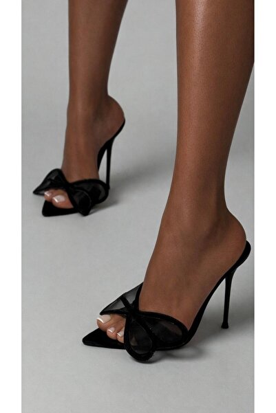 Naz Luxury Shoes LEXA TOPUKLU TERLİK SİYAH