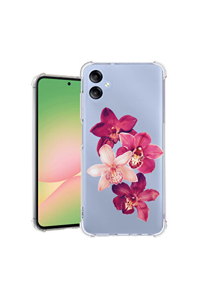 bestcase Αντικραδασμική Θήκη για Samsung Galaxy A06 4G, Φλοράλ - Κόκκινη Ορχι...