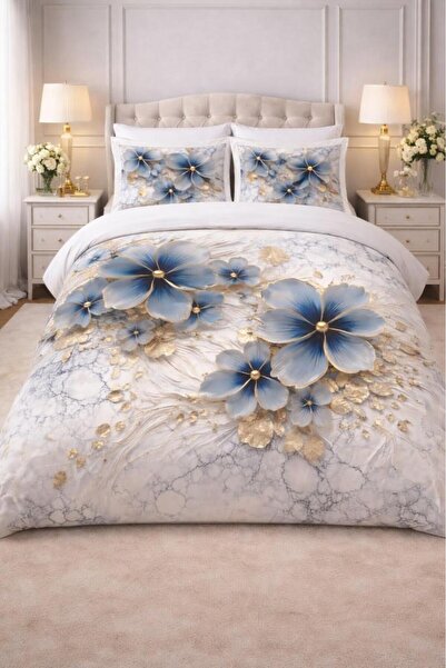 Çeyiz Diyarı Σετ Παπλωματοθήκης Marbella 5D Printed από 100% Βαμβάκι