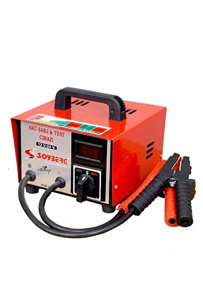 Soyberg 125A 12V 24V 300A Şalterli LED Ekranlı Akü Test Cihazı