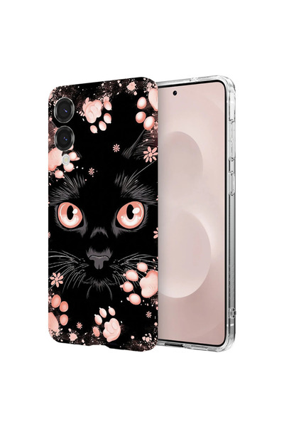 bestcase Αντικραδασμική Θήκη για Samsung Galaxy S25 Edge, Μαύρη Γάτα, 1988287...