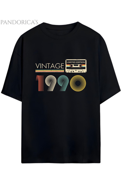 Grafftee Clothing Tricou unisex din bumbac din seria Pandorica's Vintage 1990...