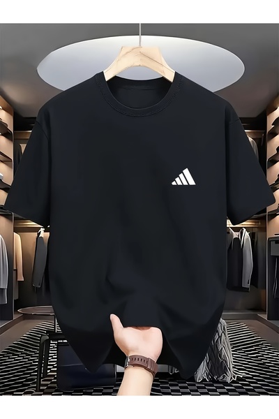 yiou trendy clothing تي شيرت رجالي صيفي كاجوال برقبة دائرية، تي شيرت قصير الأ...